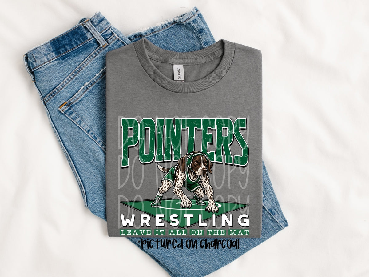 Pointers wrestling graphic apparel mockup